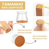 Tampa de Silicone para Pés de Móveis